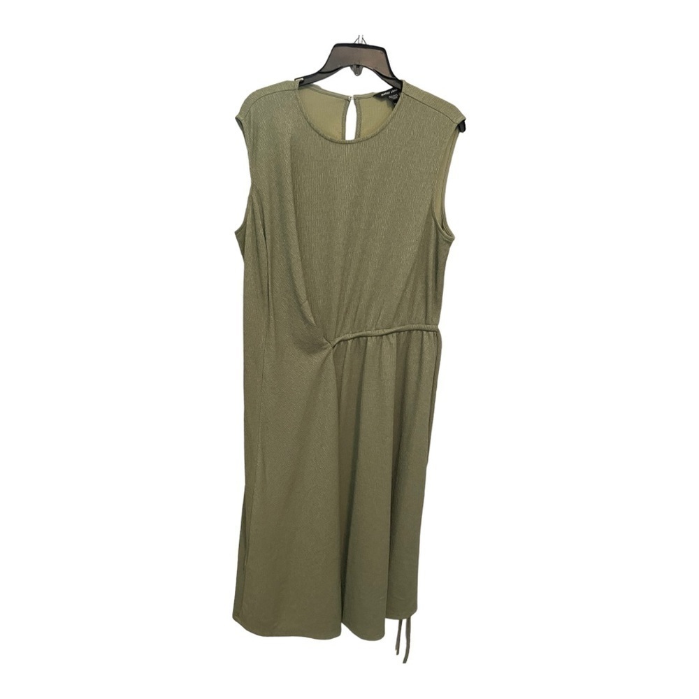 Maggy London Draped Sleeveless Dress - Pesto - Picture 5 of 11